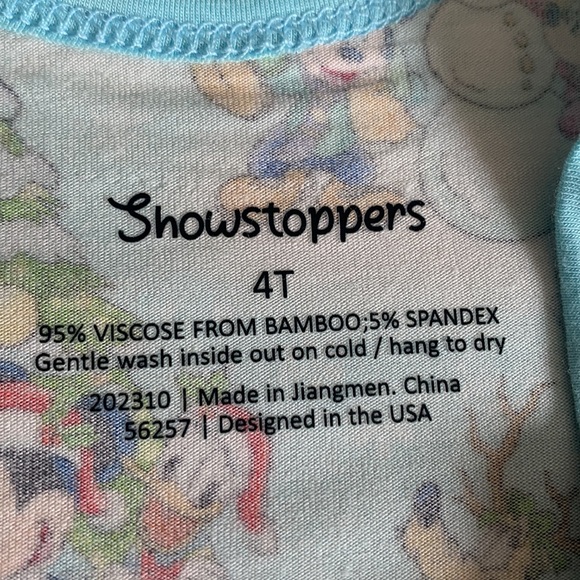 NWT Showstoppers Disney Christmas Bamboo Twirl Dress 4T Mickey Minnie Mouse - Picture 4 of 8